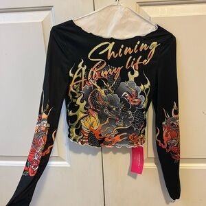 SHEIN Never Worn SHEIN Flame Long Sleeve Top!
